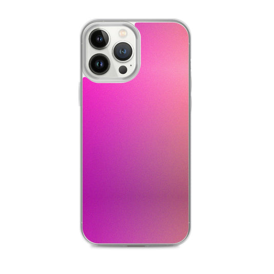Pink Orange Gradient Colorful Flexible Clear iPhone Case Bump Resistant Corners CREATIVETECH