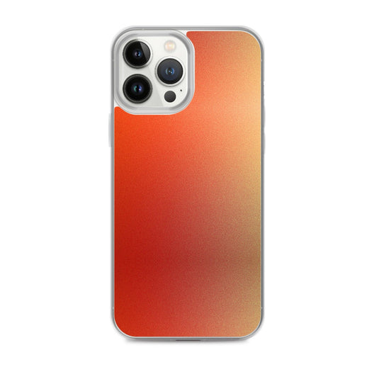 Intensive Orange Red Gradient Colorful Flexible Clear iPhone Case Bump Resistant Corners CREATIVETECH