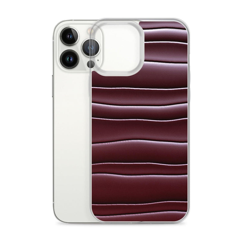 Load image into Gallery viewer, Dark Burgundi Red Gummy Squishy Blob Style Flexible Clear iPhone Case Bump Resistant Corners CREATIVETECH