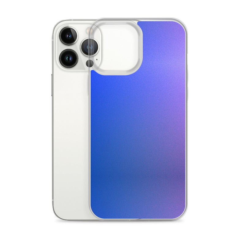 Load image into Gallery viewer, Intensive Blue Violet Gradient Colorful Flexible Clear iPhone Case Bump Resistant Corners CREATIVETECH