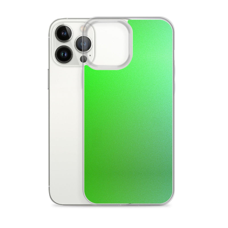 Load image into Gallery viewer, Intensive Green Gradient Colorful Flexible Clear iPhone Case Bump Resistant Corners CREATIVETECH