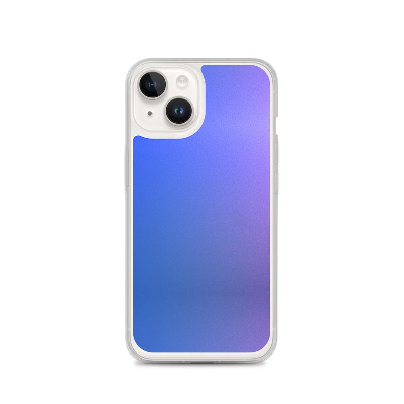 Load image into Gallery viewer, Intensive Blue Violet Gradient Colorful Flexible Clear iPhone Case Bump Resistant Corners CREATIVETECH