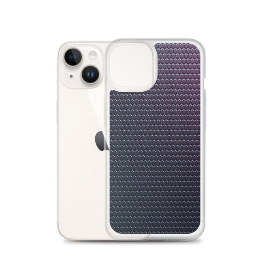 Dark Violet Blue Industrial Rubber Style Flexible Clear iPhone Case Bump Resistant Corners CREATIVETECH