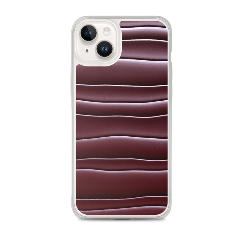 Load image into Gallery viewer, Dark Burgundi Red Gummy Squishy Blob Style Flexible Clear iPhone Case Bump Resistant Corners CREATIVETECH