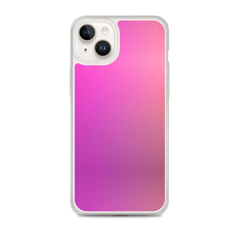 Load image into Gallery viewer, Pink Orange Gradient Colorful Flexible Clear iPhone Case Bump Resistant Corners CREATIVETECH