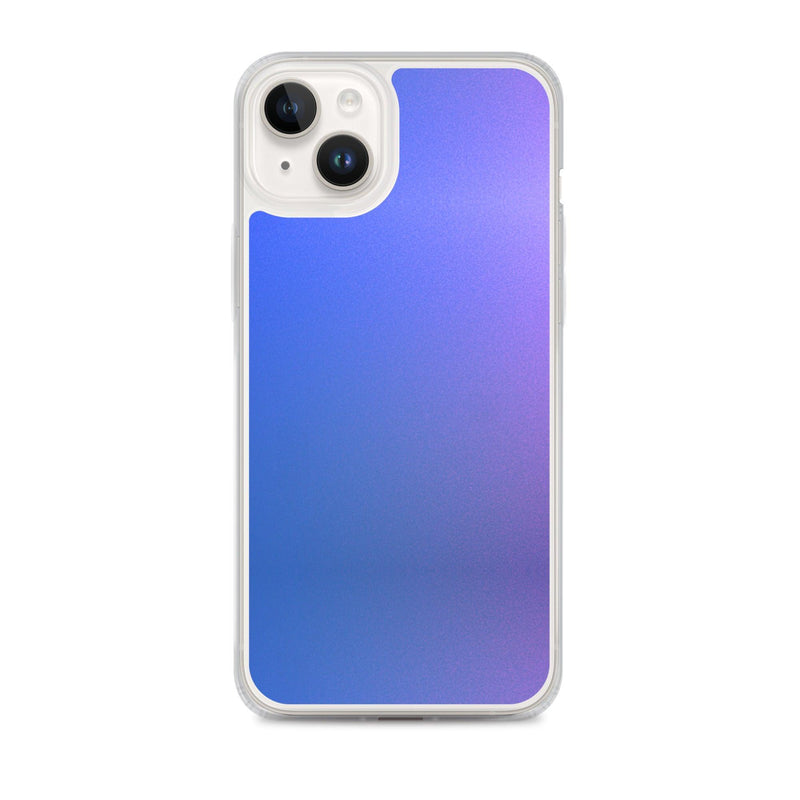 Load image into Gallery viewer, Intensive Blue Violet Gradient Colorful Flexible Clear iPhone Case Bump Resistant Corners CREATIVETECH