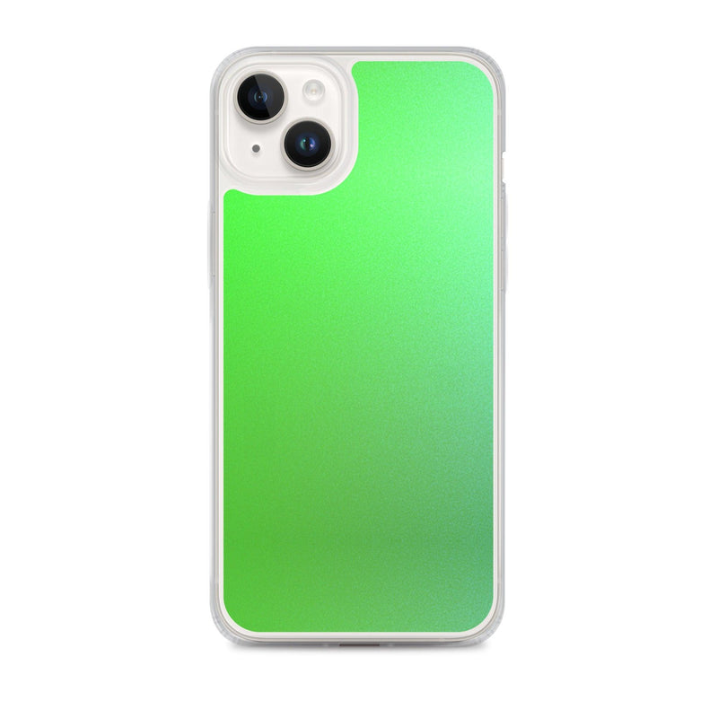 Load image into Gallery viewer, Intensive Green Gradient Colorful Flexible Clear iPhone Case Bump Resistant Corners CREATIVETECH