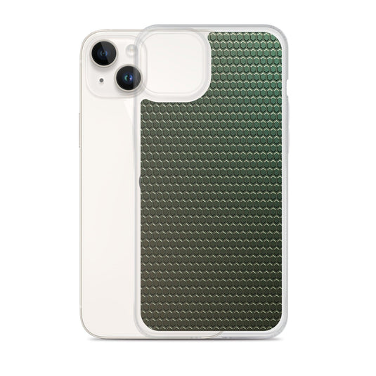 Dark Green Industrial Rubber Style Flexible Clear iPhone Case Bump Resistant Corners CREATIVETECH