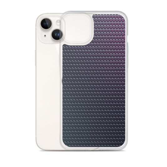 Dark Violet Blue Industrial Rubber Style Flexible Clear iPhone Case Bump Resistant Corners CREATIVETECH