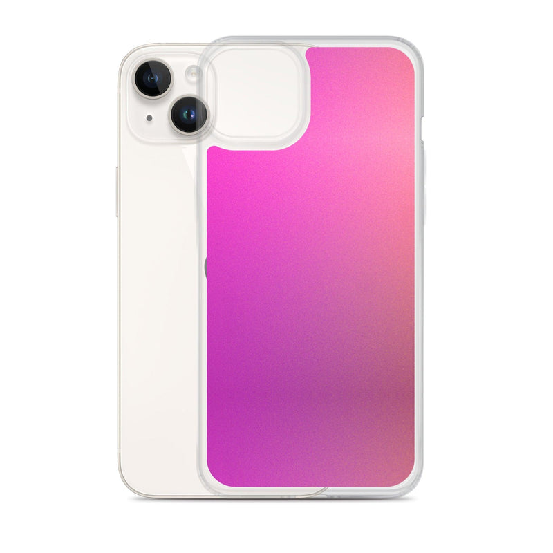 Load image into Gallery viewer, Pink Orange Gradient Colorful Flexible Clear iPhone Case Bump Resistant Corners CREATIVETECH