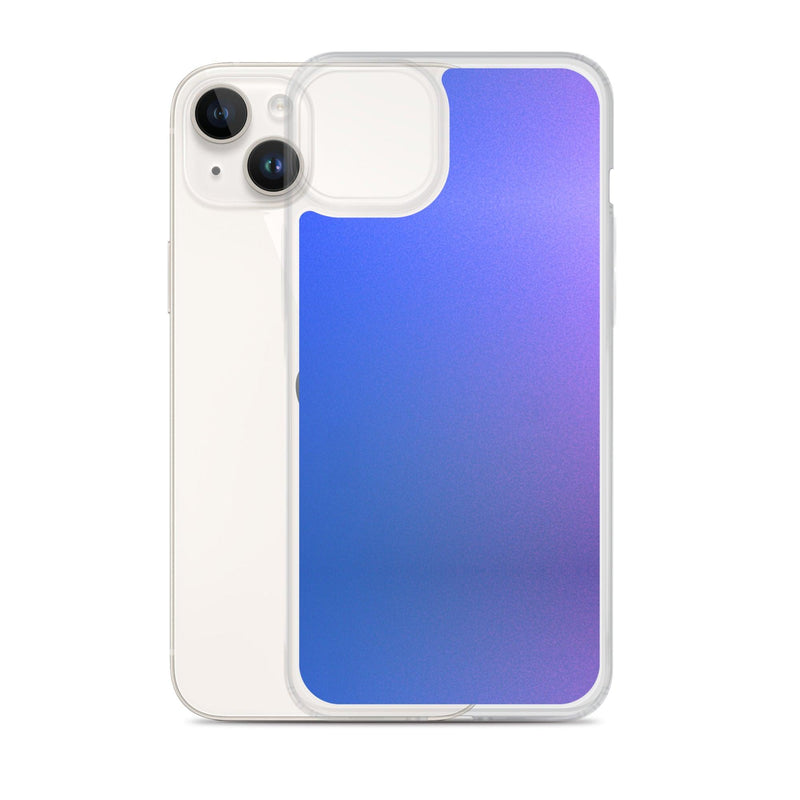 Load image into Gallery viewer, Intensive Blue Violet Gradient Colorful Flexible Clear iPhone Case Bump Resistant Corners CREATIVETECH