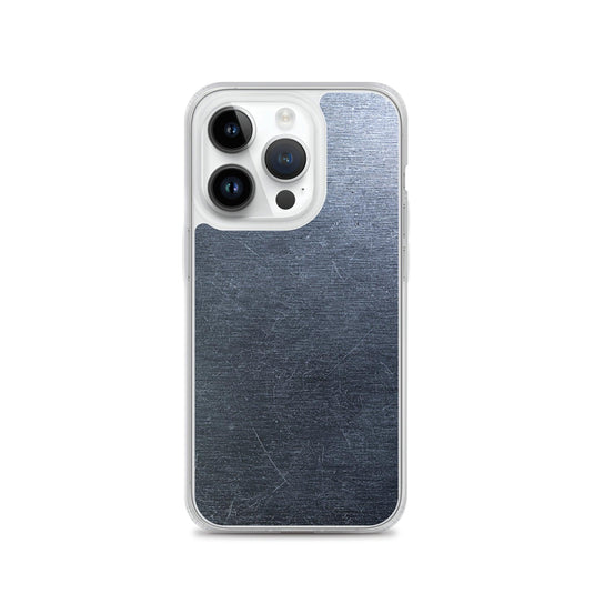 Brushed Dark Metal Flexible Clear iPhone Case Bump Resistant Corners CREATIVETECH