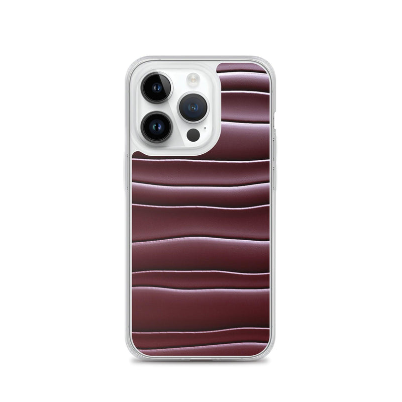 Load image into Gallery viewer, Dark Burgundi Red Gummy Squishy Blob Style Flexible Clear iPhone Case Bump Resistant Corners CREATIVETECH