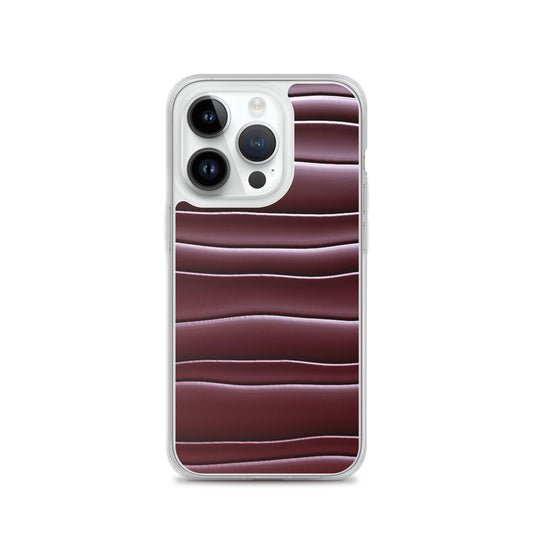 Dark Burgundi Red Gummy Squishy Blob Style Flexible Clear iPhone Case Bump Resistant Corners CREATIVETECH