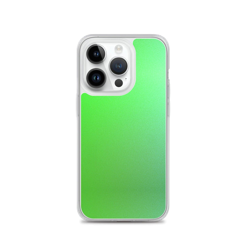 Load image into Gallery viewer, Intensive Green Gradient Colorful Flexible Clear iPhone Case Bump Resistant Corners CREATIVETECH