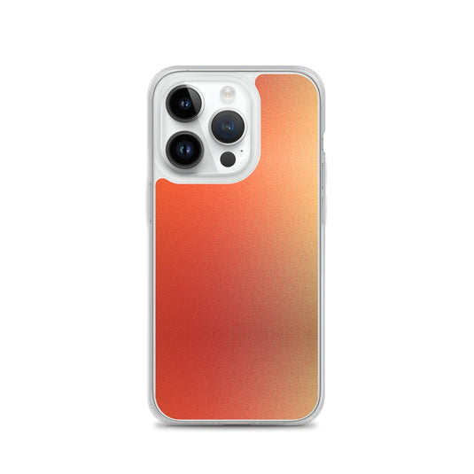 Intensive Orange Red Gradient Colorful Flexible Clear iPhone Case Bump Resistant Corners CREATIVETECH