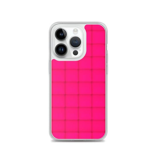 Squishy Pink Red Cubic Colorful Flexible Clear iPhone Case Bump Resistant Corners CREATIVETECH