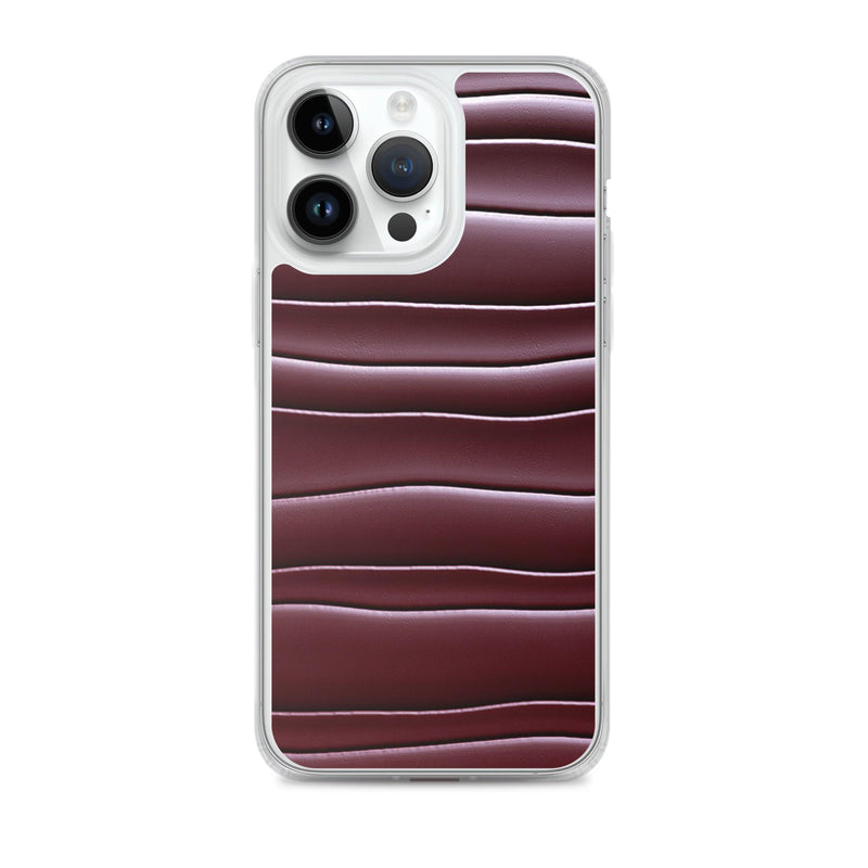 Load image into Gallery viewer, Dark Burgundi Red Gummy Squishy Blob Style Flexible Clear iPhone Case Bump Resistant Corners CREATIVETECH