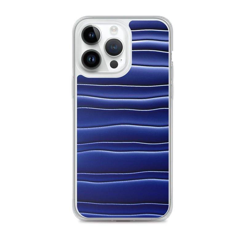 Load image into Gallery viewer, Dark Blue Gummy Squishy Blob Style Flexible Clear iPhone Case Bump Resistant Corners CREATIVETECH