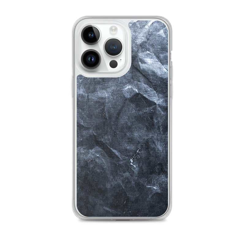 Load image into Gallery viewer, Hammered Dark Metal Industrial Grid Style Flexible Clear iPhone Case Bump Resistant Corners CREATIVETECH