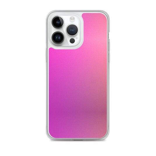 Pink Orange Gradient Colorful Flexible Clear iPhone Case Bump Resistant Corners CREATIVETECH