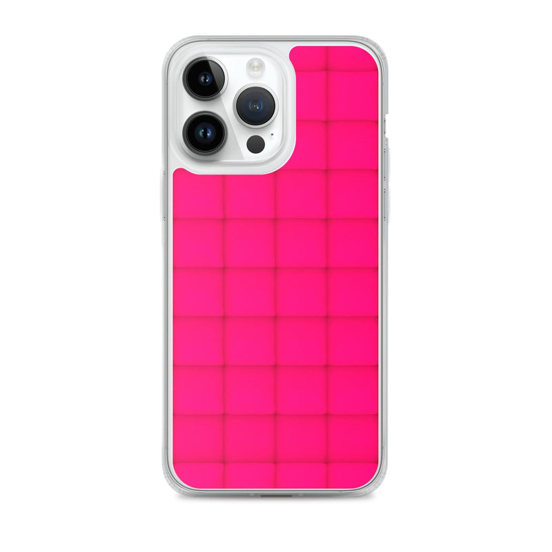 Load image into Gallery viewer, Squishy Pink Red Cubic Colorful Flexible Clear iPhone Case Bump Resistant Corners CREATIVETECH