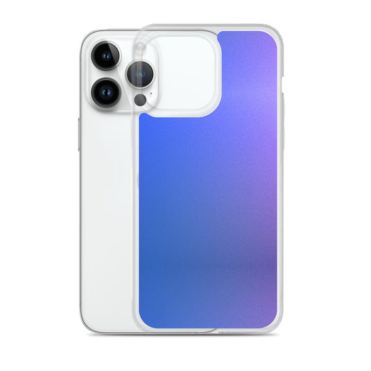 Intensive Blue Violet Gradient Colorful Flexible Clear iPhone Case Bump Resistant Corners CREATIVETECH