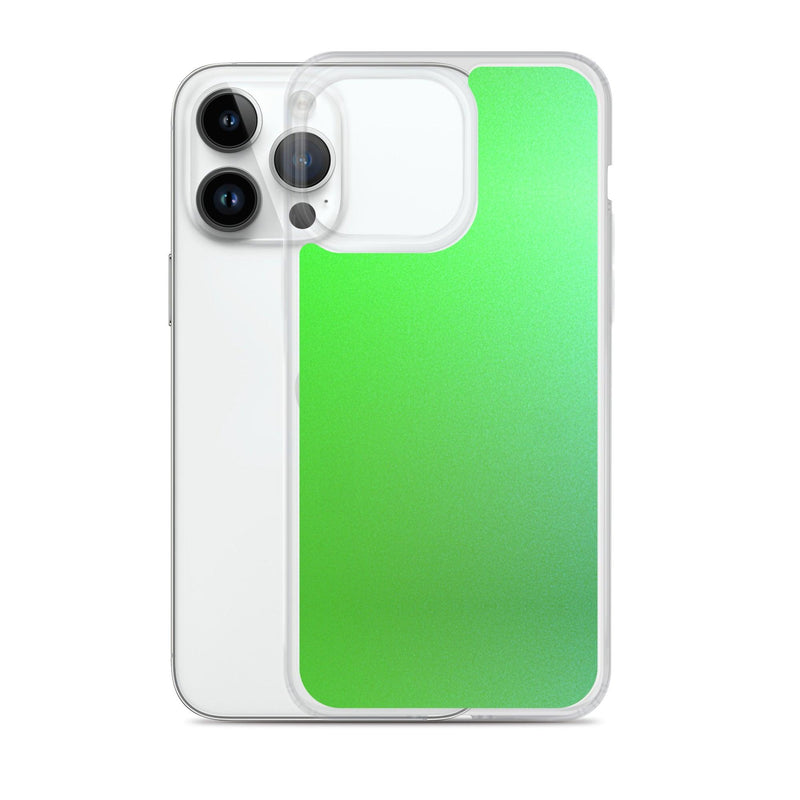 Load image into Gallery viewer, Intensive Green Gradient Colorful Flexible Clear iPhone Case Bump Resistant Corners CREATIVETECH
