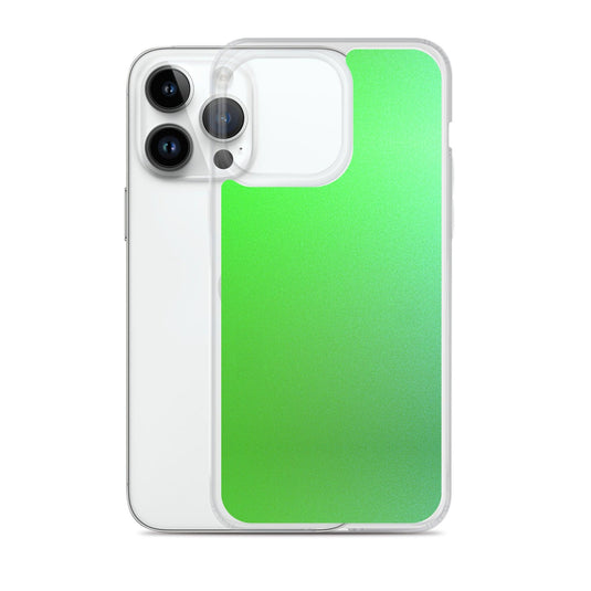 Intensive Green Gradient Colorful Flexible Clear iPhone Case Bump Resistant Corners CREATIVETECH
