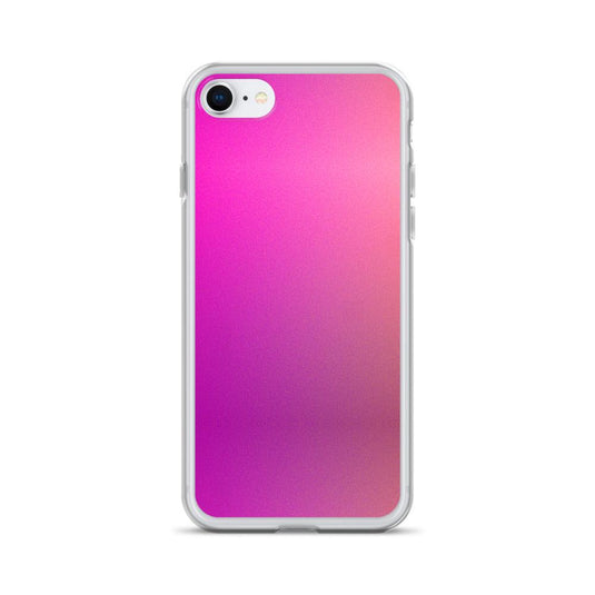 Pink Orange Gradient Colorful Flexible Clear iPhone Case Bump Resistant Corners CREATIVETECH