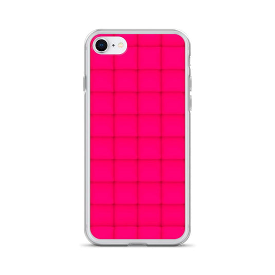 Squishy Pink Red Cubic Colorful Flexible Clear iPhone Case Bump Resistant Corners CREATIVETECH