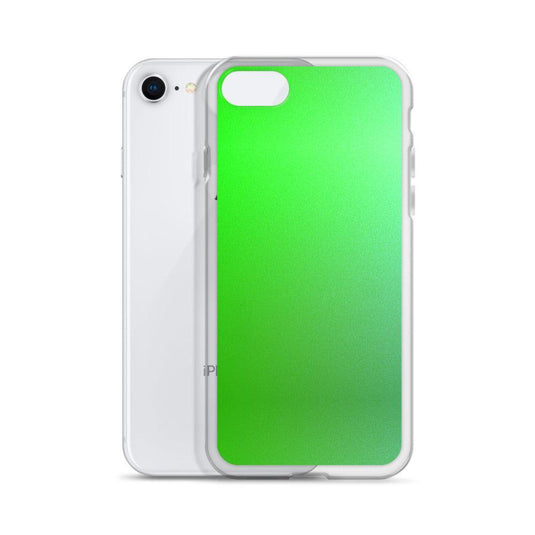 Intensive Green Gradient Colorful Flexible Clear iPhone Case Bump Resistant Corners CREATIVETECH