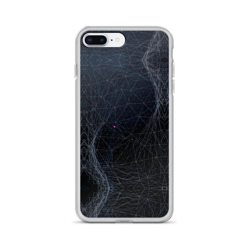 Load image into Gallery viewer, Dark Cyber Polygon Flexible Clear iPhone Case Bump Resistant Corners CREATIVETECH