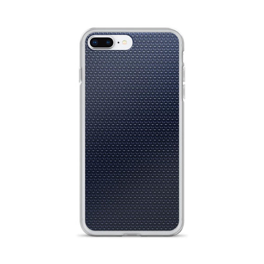Dark Blue Industrial Rubber Grid Style Flexible Clear iPhone Case Bump Resistant Corners CREATIVETECH