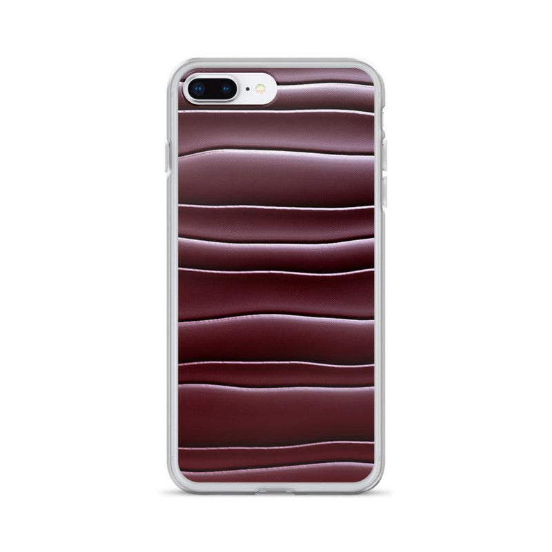 Load image into Gallery viewer, Dark Burgundi Red Gummy Squishy Blob Style Flexible Clear iPhone Case Bump Resistant Corners CREATIVETECH