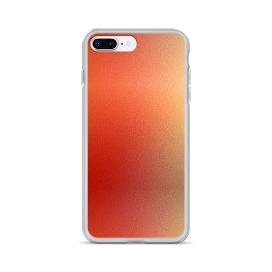 Intensive Orange Red Gradient Colorful Flexible Clear iPhone Case Bump Resistant Corners CREATIVETECH