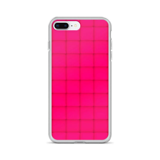 Squishy Pink Red Cubic Colorful Flexible Clear iPhone Case Bump Resistant Corners CREATIVETECH