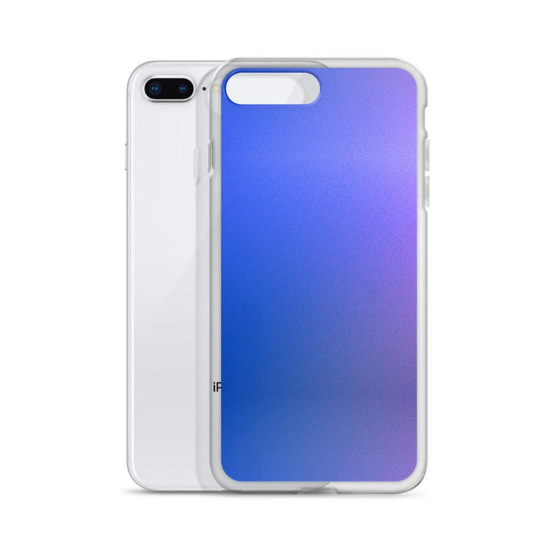 Load image into Gallery viewer, Intensive Blue Violet Gradient Colorful Flexible Clear iPhone Case Bump Resistant Corners CREATIVETECH