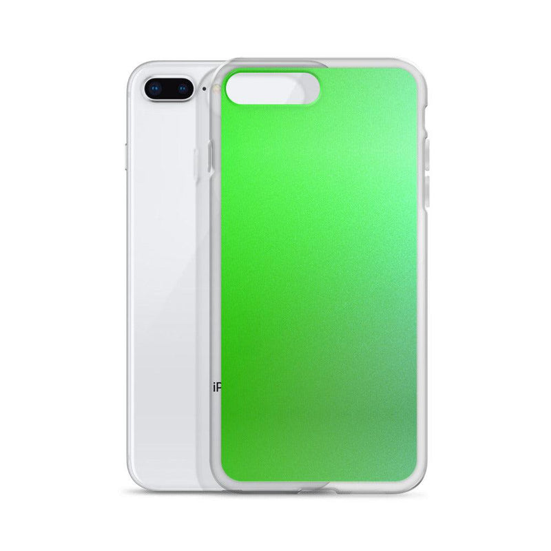 Load image into Gallery viewer, Intensive Green Gradient Colorful Flexible Clear iPhone Case Bump Resistant Corners CREATIVETECH