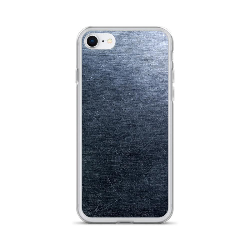 Load image into Gallery viewer, Brushed Dark Metal Flexible Clear iPhone Case Bump Resistant Corners CREATIVETECH