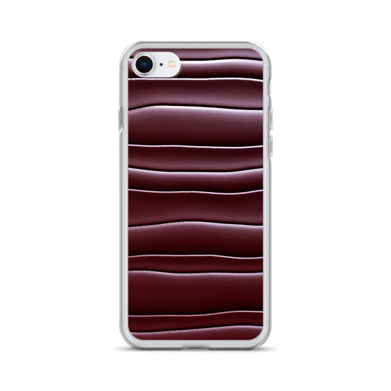 Load image into Gallery viewer, Dark Burgundi Red Gummy Squishy Blob Style Flexible Clear iPhone Case Bump Resistant Corners CREATIVETECH