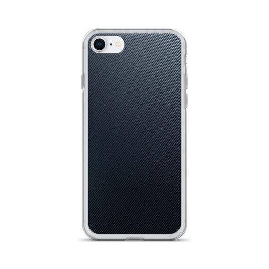 Striped Rubber Industrial Style Dark Grey Black Flexible Clear iPhone Case Bump Resistant Corners CREATIVETECH