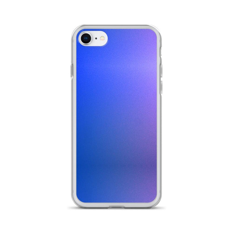 Load image into Gallery viewer, Intensive Blue Violet Gradient Colorful Flexible Clear iPhone Case Bump Resistant Corners CREATIVETECH
