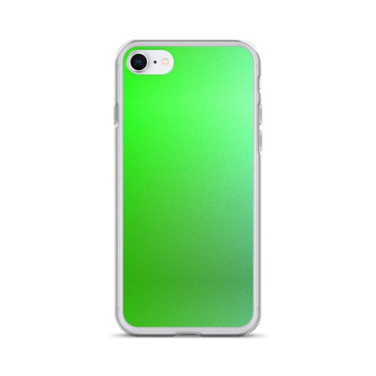 Intensive Green Gradient Colorful Flexible Clear iPhone Case Bump Resistant Corners CREATIVETECH