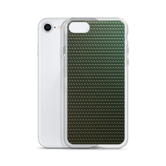 Dark Green Industrial Rubber Style Flexible Clear iPhone Case Bump Resistant Corners CREATIVETECH