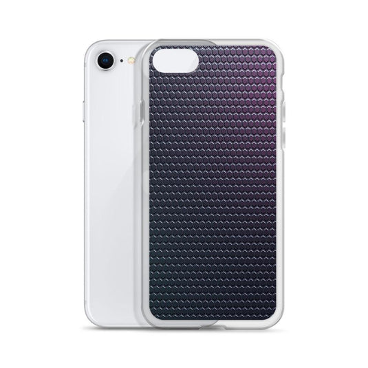 Dark Violet Blue Industrial Rubber Style Flexible Clear iPhone Case Bump Resistant Corners CREATIVETECH