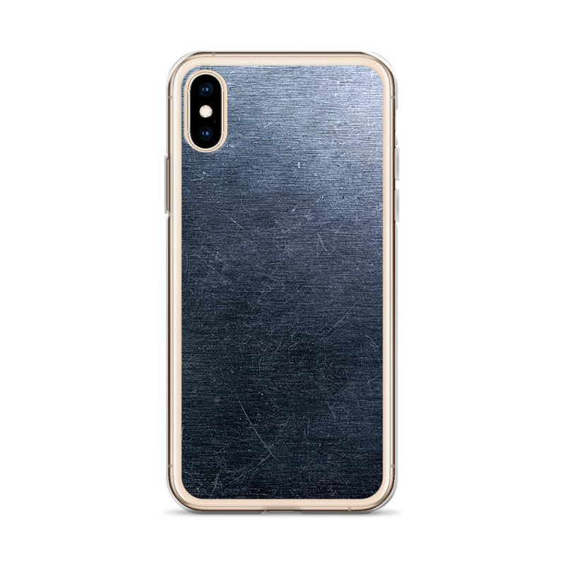 Load image into Gallery viewer, Brushed Dark Metal Flexible Clear iPhone Case Bump Resistant Corners CREATIVETECH
