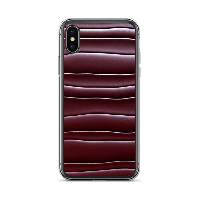 Load image into Gallery viewer, Dark Burgundi Red Gummy Squishy Blob Style Flexible Clear iPhone Case Bump Resistant Corners CREATIVETECH