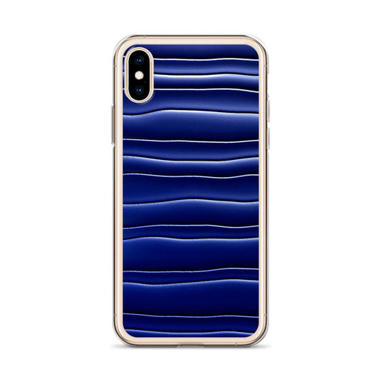 Dark Blue Gummy Squishy Blob Style Flexible Clear iPhone Case Bump Resistant Corners CREATIVETECH