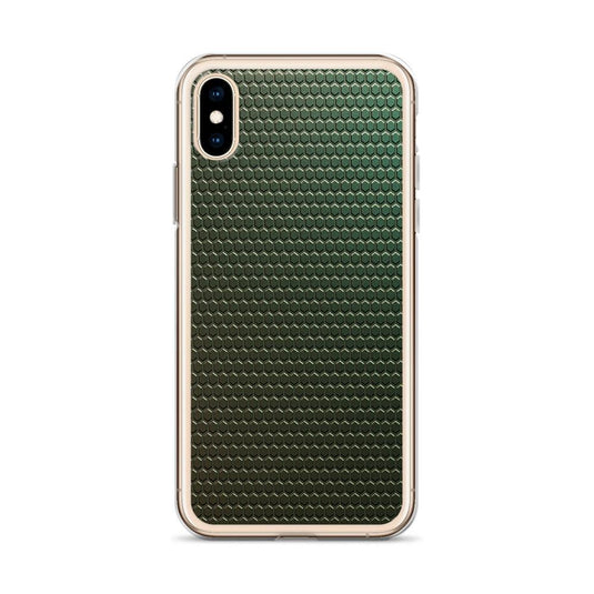 Dark Green Industrial Rubber Style Flexible Clear iPhone Case Bump Resistant Corners CREATIVETECH